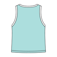High Neck Rib Tank with Contrast Trim - The Collegiate Lineup