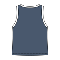 High Neck Rib Tank with Contrast Trim - The Collegiate Lineup