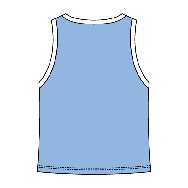 High Neck Rib Tank with Contrast Trim - The Collegiate Lineup