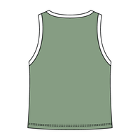 High Neck Rib Tank with Contrast Trim - The Collegiate Lineup
