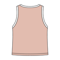 High Neck Rib Tank with Contrast Trim - The Collegiate Lineup