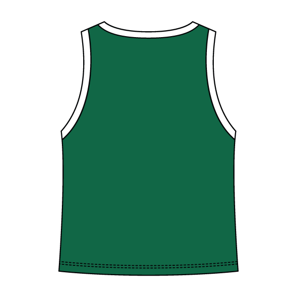 High Neck Rib Tank with Contrast Trim - The Collegiate Lineup