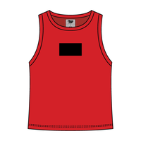 Ribbed High Neck Tank with Patch - The Collegiate Lineup