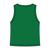 Ribbed High Neck Tank with Patch - The Collegiate Lineup