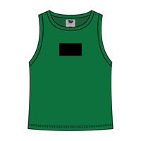 Ribbed High Neck Tank with Patch - The Collegiate Lineup