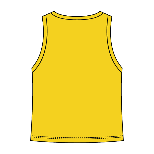 Ribbed High Neck Tank with Patch - The Collegiate Lineup