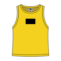 Ribbed High Neck Tank with Patch - The Collegiate Lineup