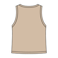 Ribbed High Neck Tank with Patch - The Collegiate Lineup