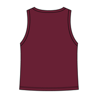 Ribbed High Neck Tank with Patch - The Collegiate Lineup