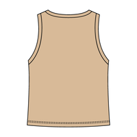Ribbed High Neck Tank with Patch - The Collegiate Lineup