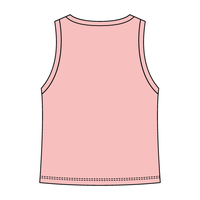 Ribbed High Neck Tank with Patch - The Collegiate Lineup
