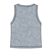 Ribbed High Neck Tank with Patch - The Collegiate Lineup
