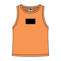 Ribbed High Neck Tank with Patch - The Collegiate Lineup