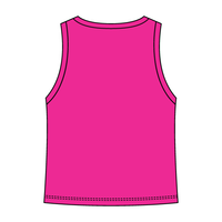 Ribbed High Neck Tank with Patch - The Collegiate Lineup