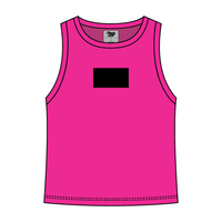 Ribbed High Neck Tank with Patch - The Collegiate Lineup