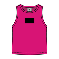 Ribbed High Neck Tank with Patch - The Collegiate Lineup