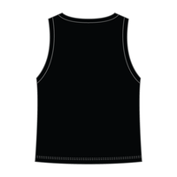 Ribbed High Neck Tank with Patch - The Collegiate Lineup