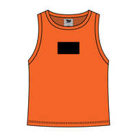 Ribbed High Neck Tank with Patch - The Collegiate Lineup