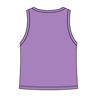 Ribbed High Neck Tank with Patch - The Collegiate Lineup