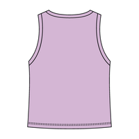 Ribbed High Neck Tank with Patch - The Collegiate Lineup