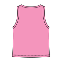 Ribbed High Neck Tank with Patch - The Collegiate Lineup