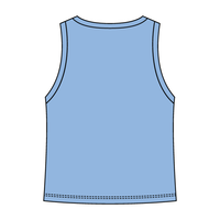 Ribbed High Neck Tank with Patch - The Collegiate Lineup
