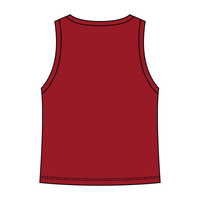 Ribbed High Neck Tank with Patch - The Collegiate Lineup