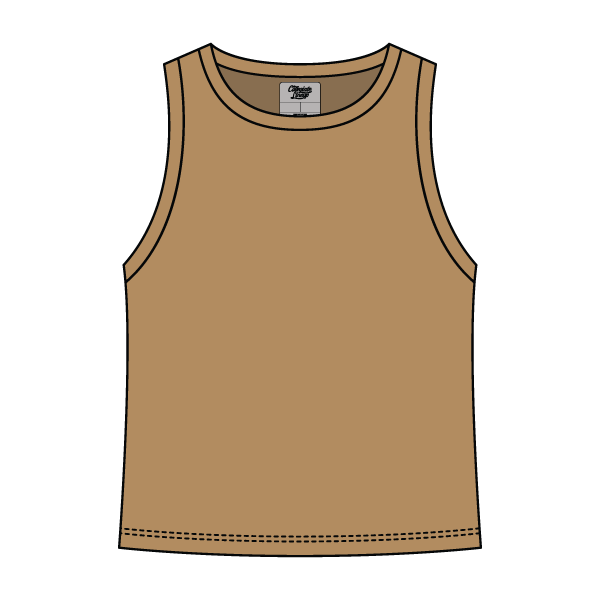 Ribbed High Neck Rib Tank - The Collegiate Lineup