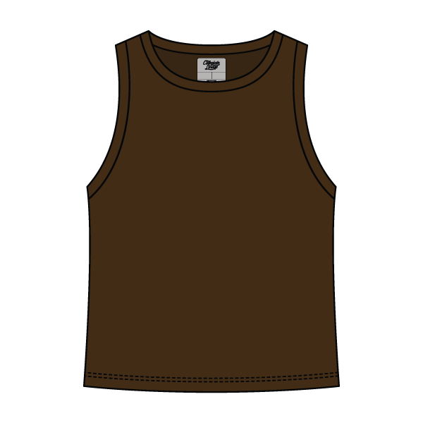 Ribbed High Neck Rib Tank - The Collegiate Lineup