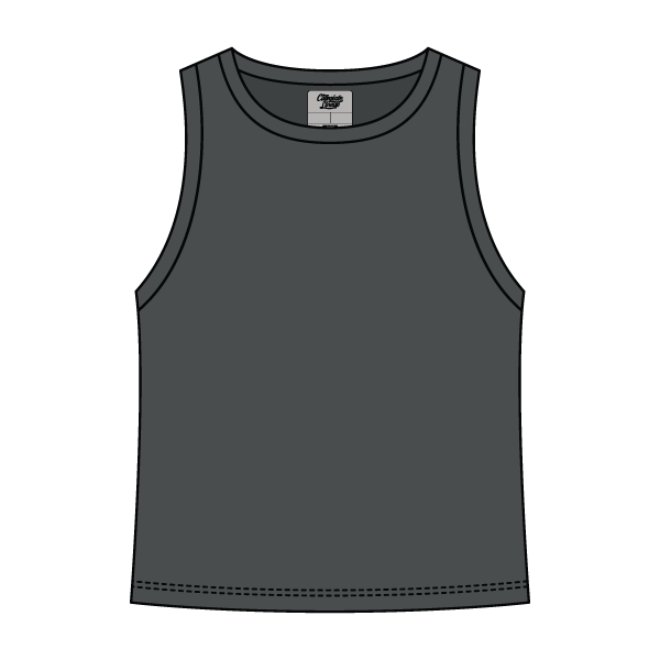 Ribbed High Neck Rib Tank - The Collegiate Lineup