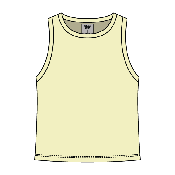 Ribbed High Neck Rib Tank - The Collegiate Lineup