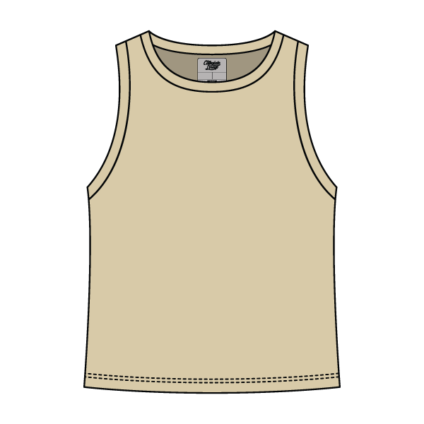 Ribbed High Neck Rib Tank - The Collegiate Lineup