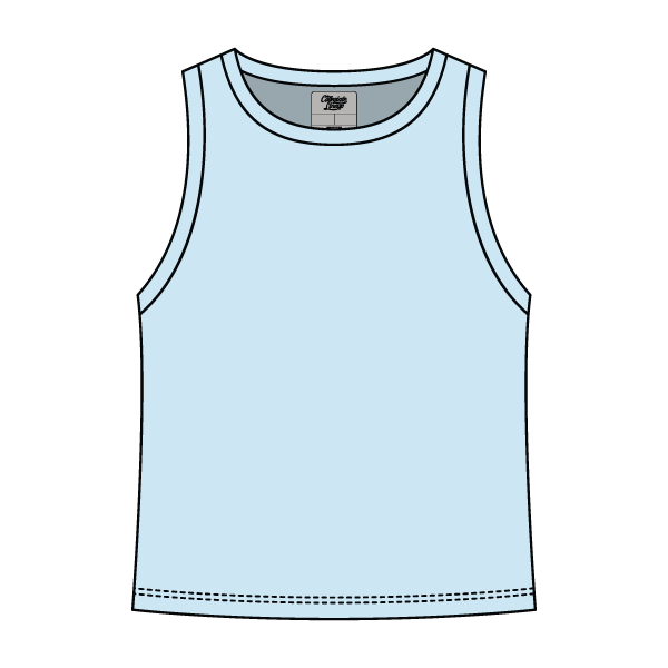 Ribbed High Neck Rib Tank - The Collegiate Lineup
