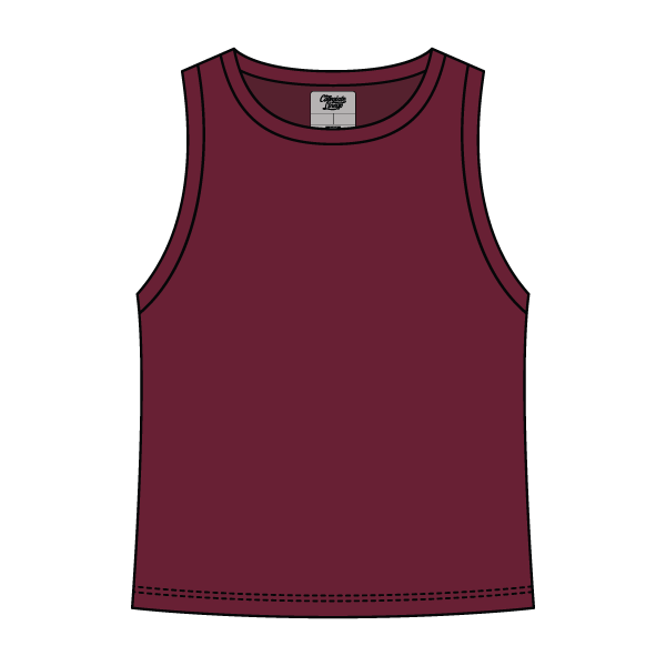 Ribbed High Neck Rib Tank - The Collegiate Lineup