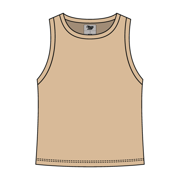 Ribbed High Neck Rib Tank - The Collegiate Lineup