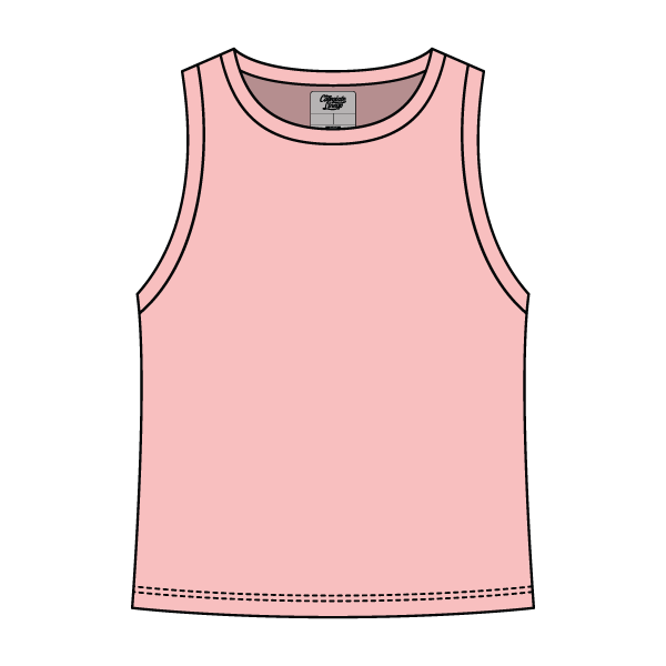 Ribbed High Neck Rib Tank - The Collegiate Lineup
