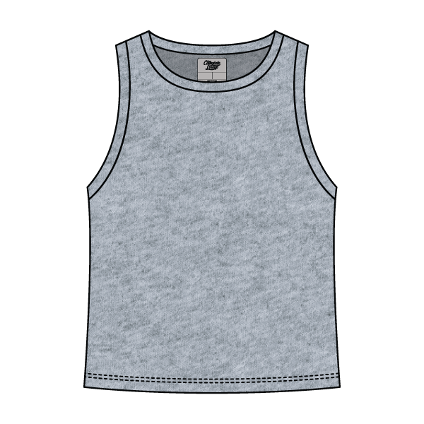 Ribbed High Neck Rib Tank - The Collegiate Lineup