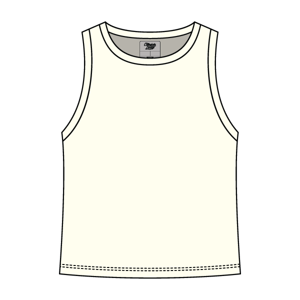 Ribbed High Neck Rib Tank - The Collegiate Lineup