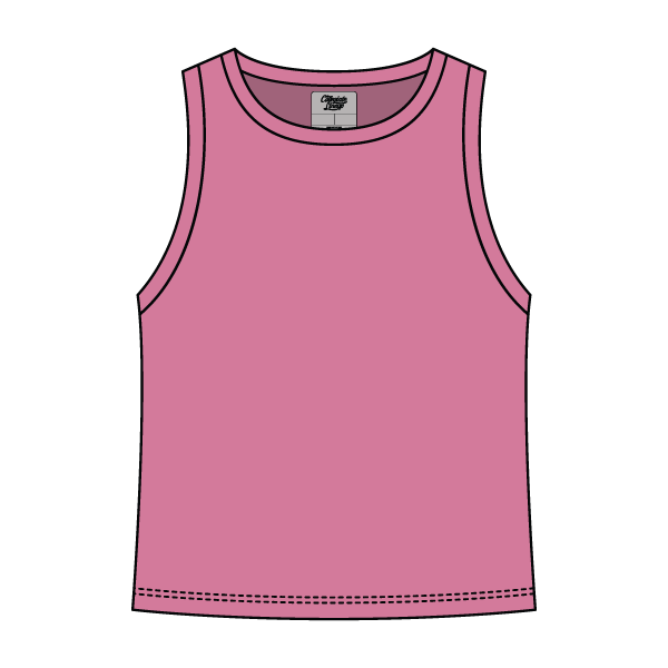 Ribbed High Neck Rib Tank - The Collegiate Lineup