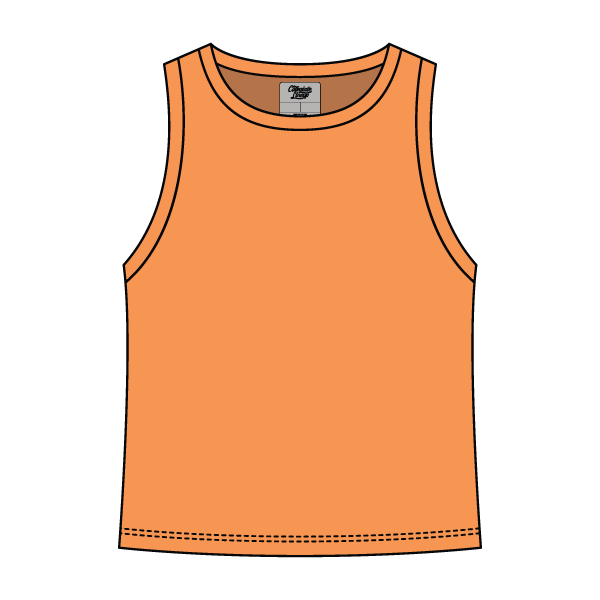 Ribbed High Neck Rib Tank - The Collegiate Lineup