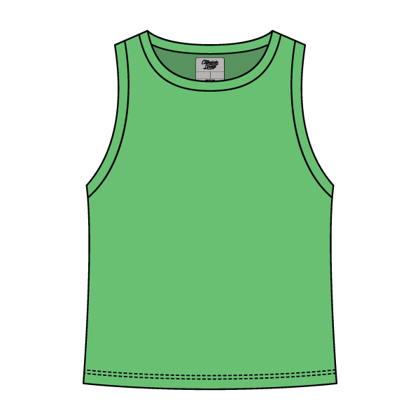 Ribbed High Neck Rib Tank - The Collegiate Lineup