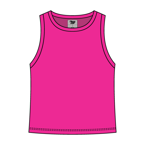 Ribbed High Neck Rib Tank - The Collegiate Lineup