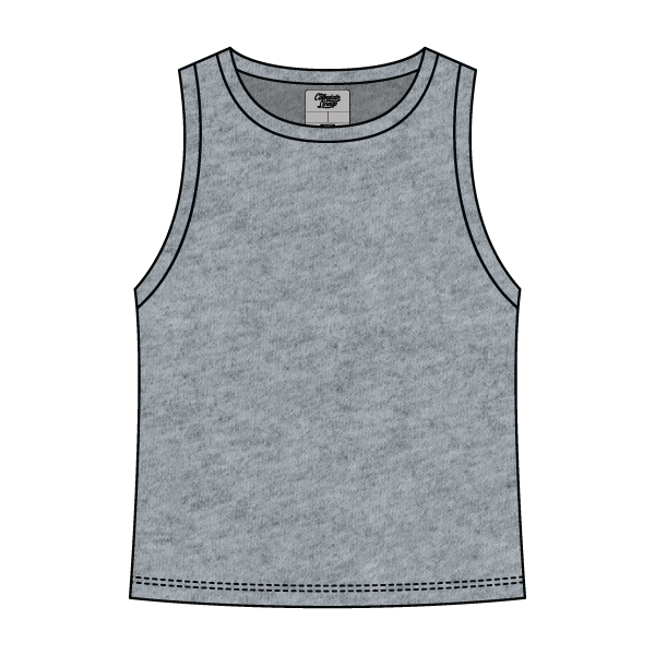 Ribbed High Neck Rib Tank - The Collegiate Lineup