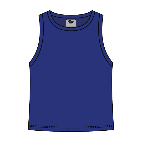 Ribbed High Neck Rib Tank - The Collegiate Lineup