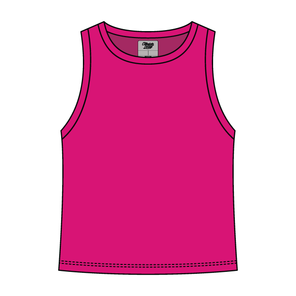 Ribbed High Neck Rib Tank - The Collegiate Lineup