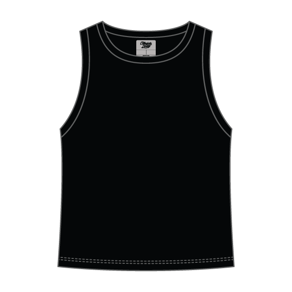 Ribbed High Neck Rib Tank - The Collegiate Lineup