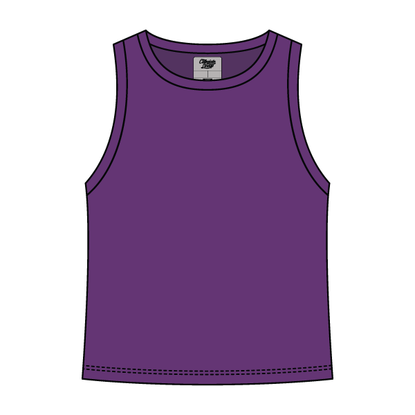 Ribbed High Neck Rib Tank - The Collegiate Lineup
