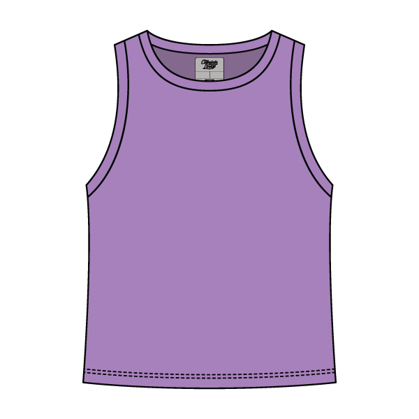 Ribbed High Neck Rib Tank - The Collegiate Lineup