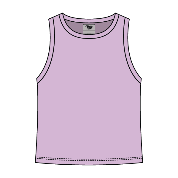 Ribbed High Neck Rib Tank - The Collegiate Lineup