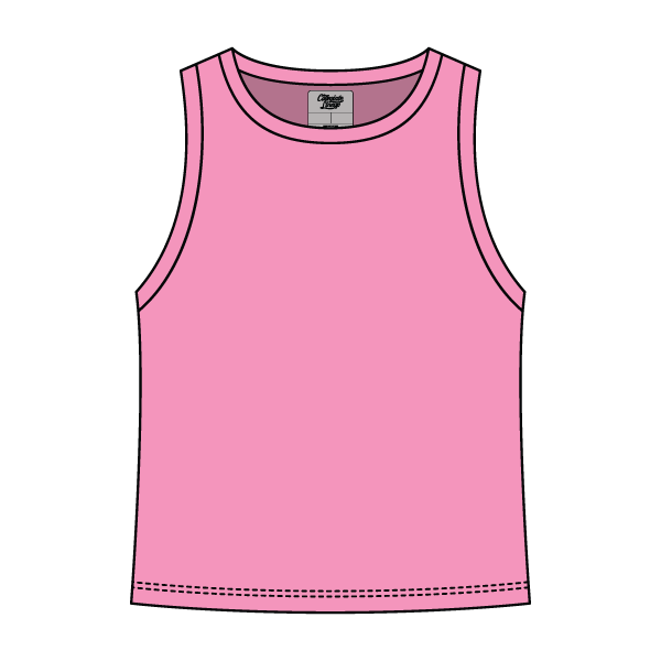 Ribbed High Neck Rib Tank - The Collegiate Lineup
